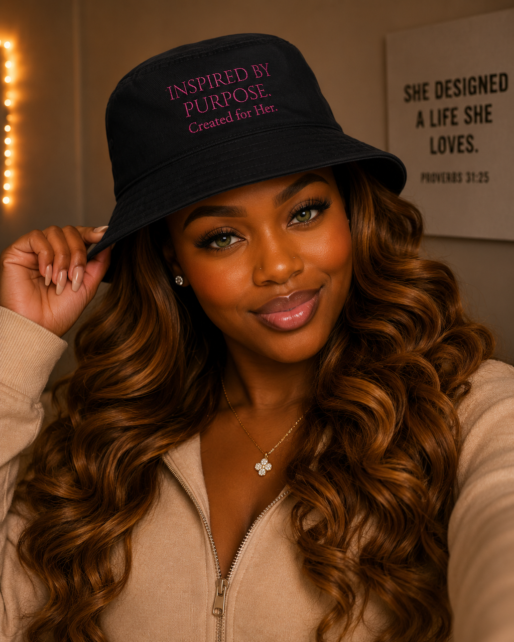 Inspired by Purpose Embroidered Bucket Hat